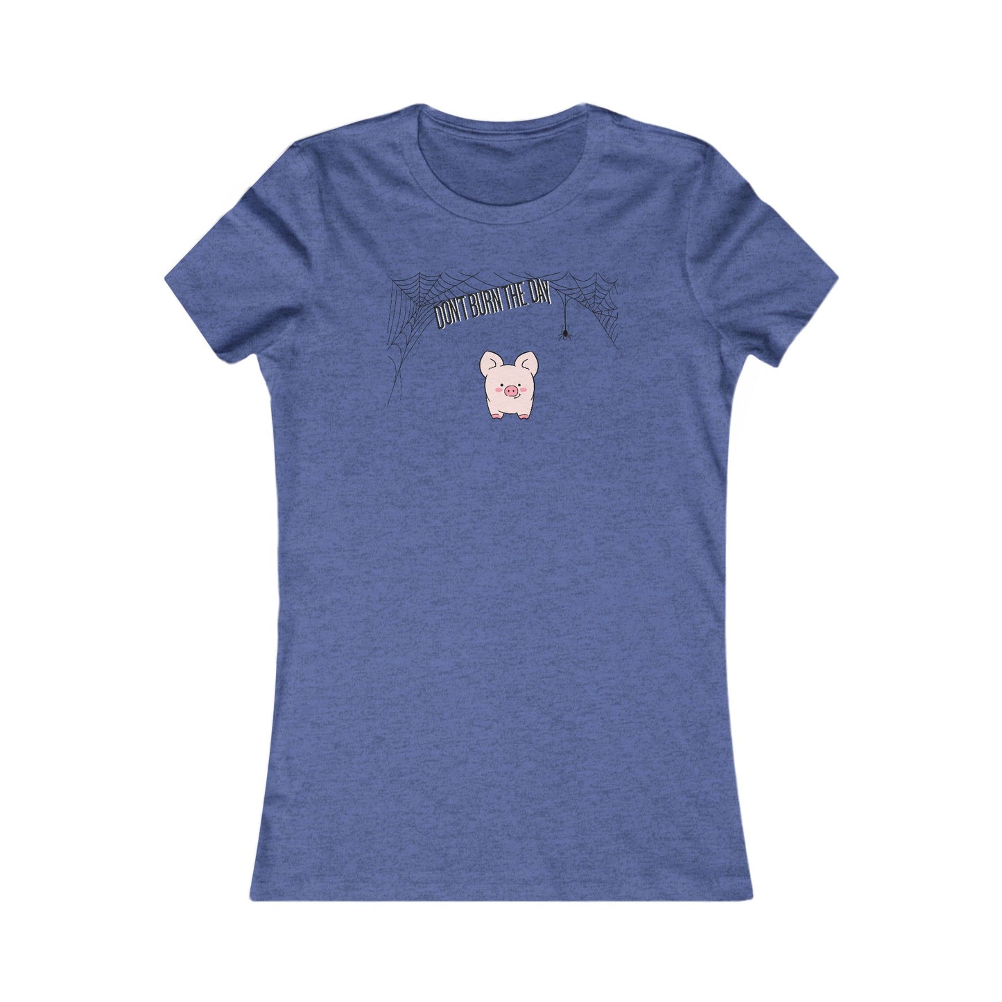Dont Burn The Day Spider Web Woman's Cut Tee