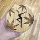Stash Jar With Bamboo Engraved Lid