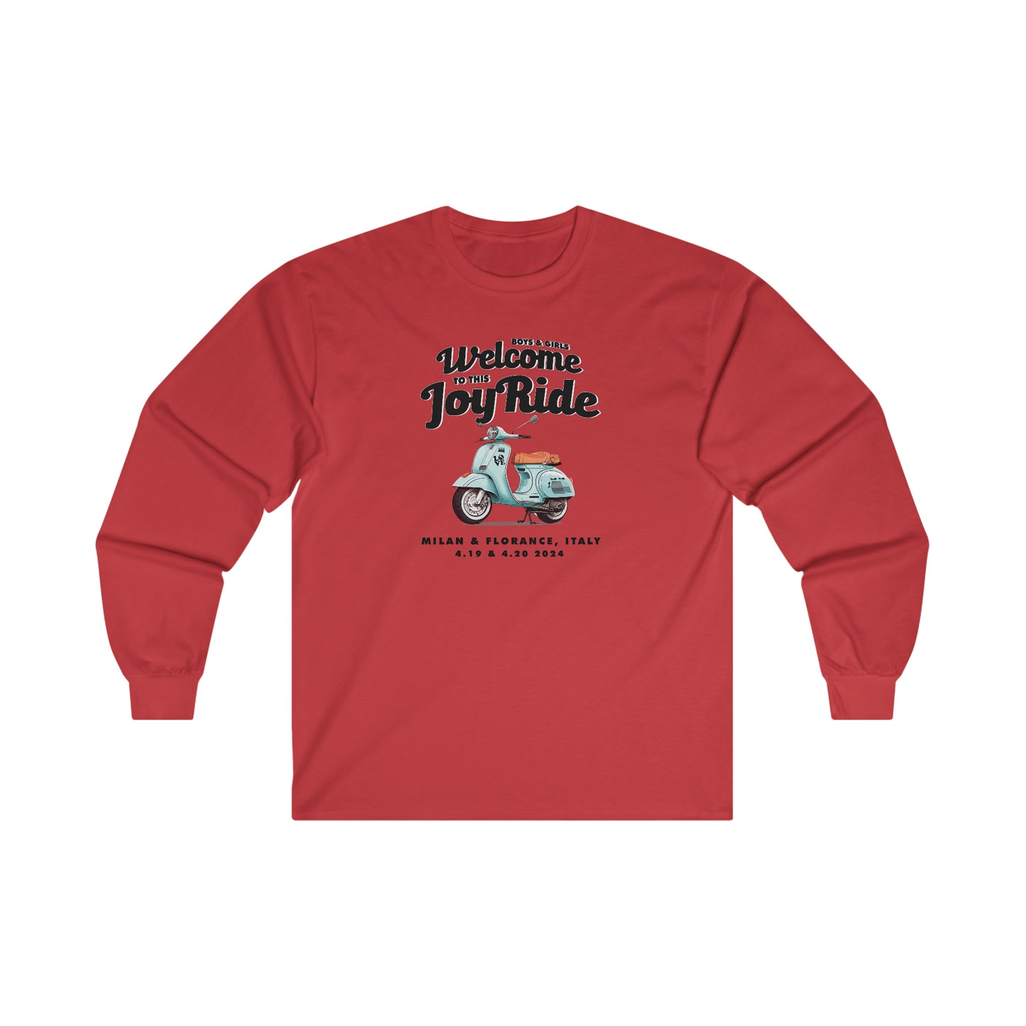 Italy Europe 2024 Long Sleeve Tee w/set list