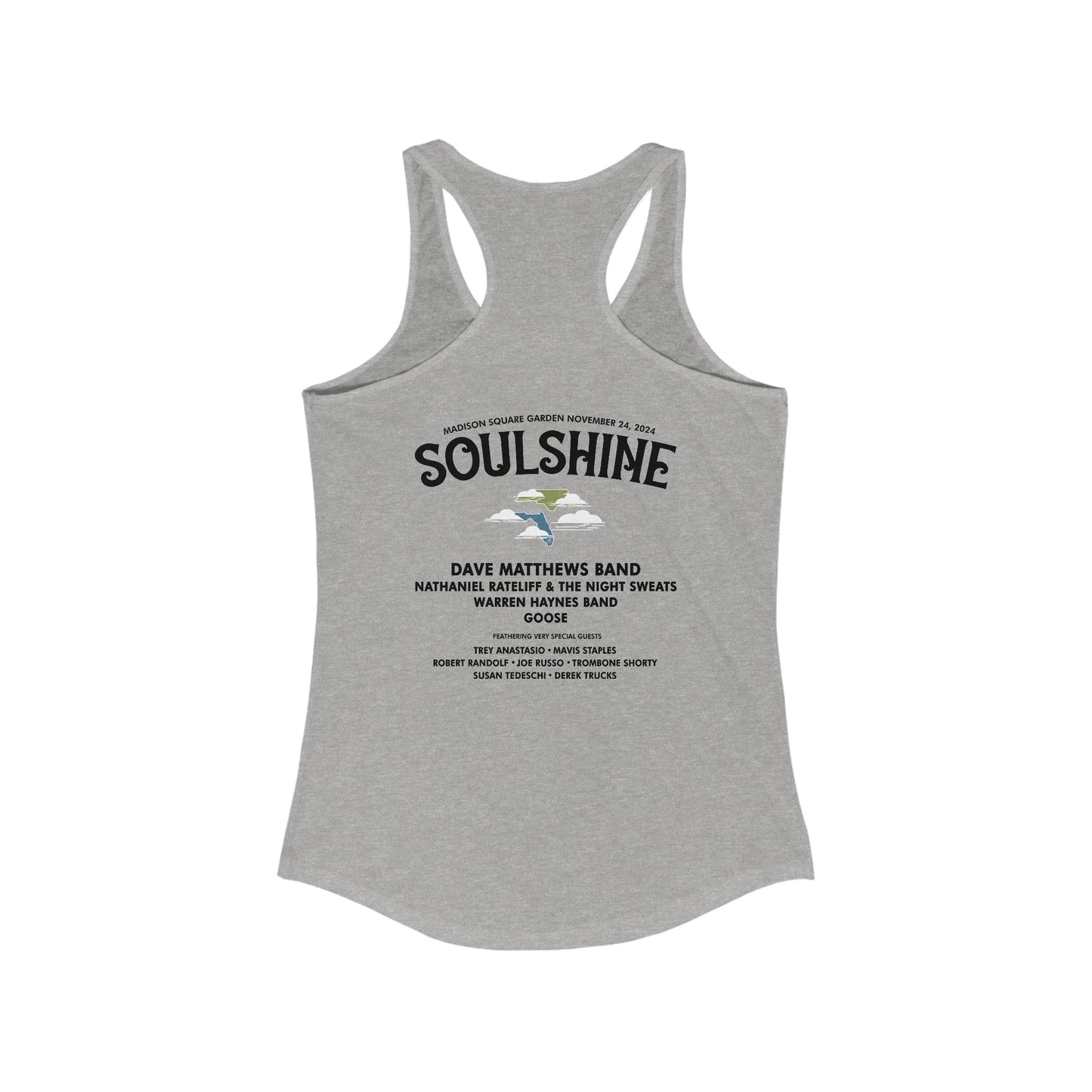 Soulshine 2024 With Line Up On Back Tank Top