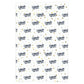 Celebrate in Blue and Gold Wrapping Paper (Double Sided)