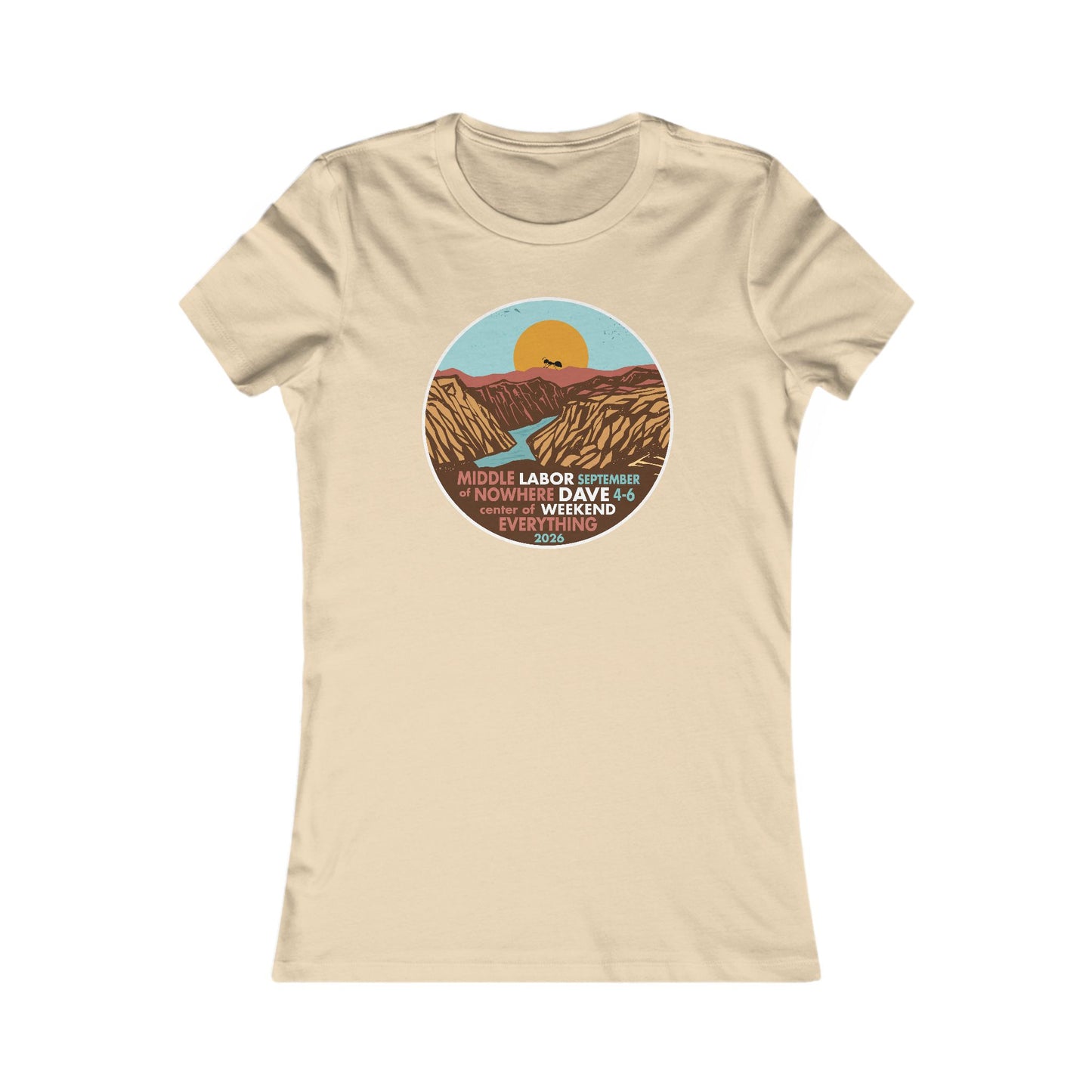 Middle of Nowhere Gorge 2026 Woman's Cut Tee