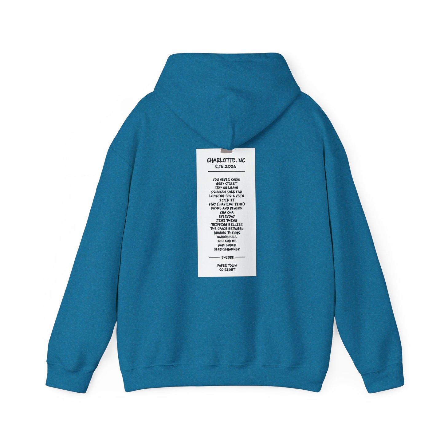 Charlotte NC 2026 Hoodies *With Set List