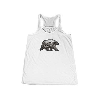 Black Bear Flowy Tank