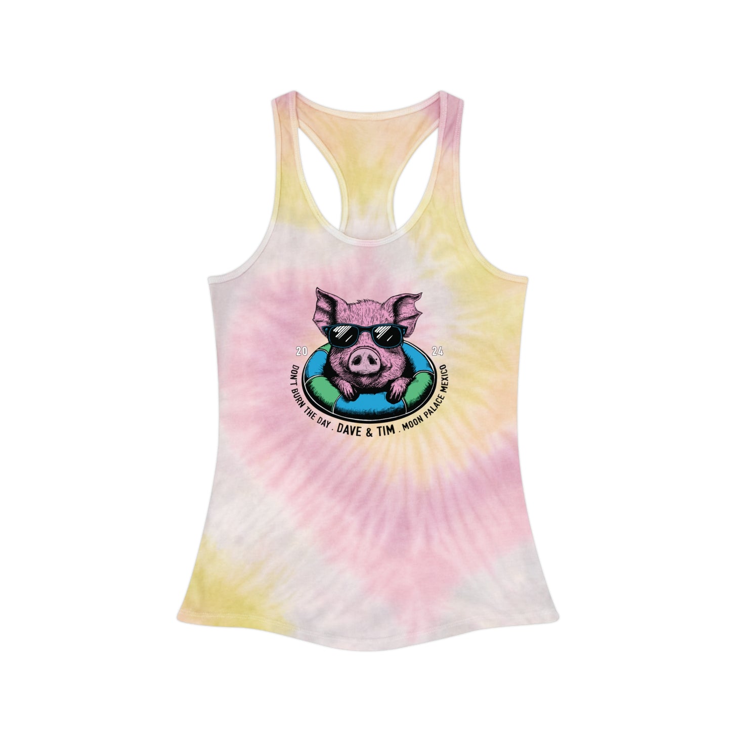 Pig Mexico 2024 Tie Dye Woman's Tank Top *WITH SETLIST