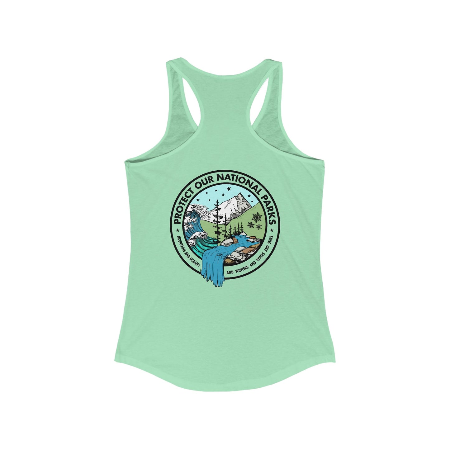 Protect Our National Parks - Funny *With Back Print Woman's Tank