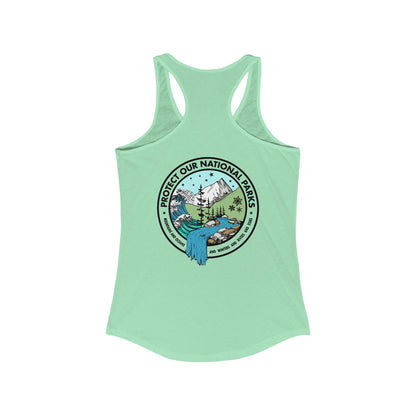 Protect Our National Parks - Funny *With Back Print Woman's Tank