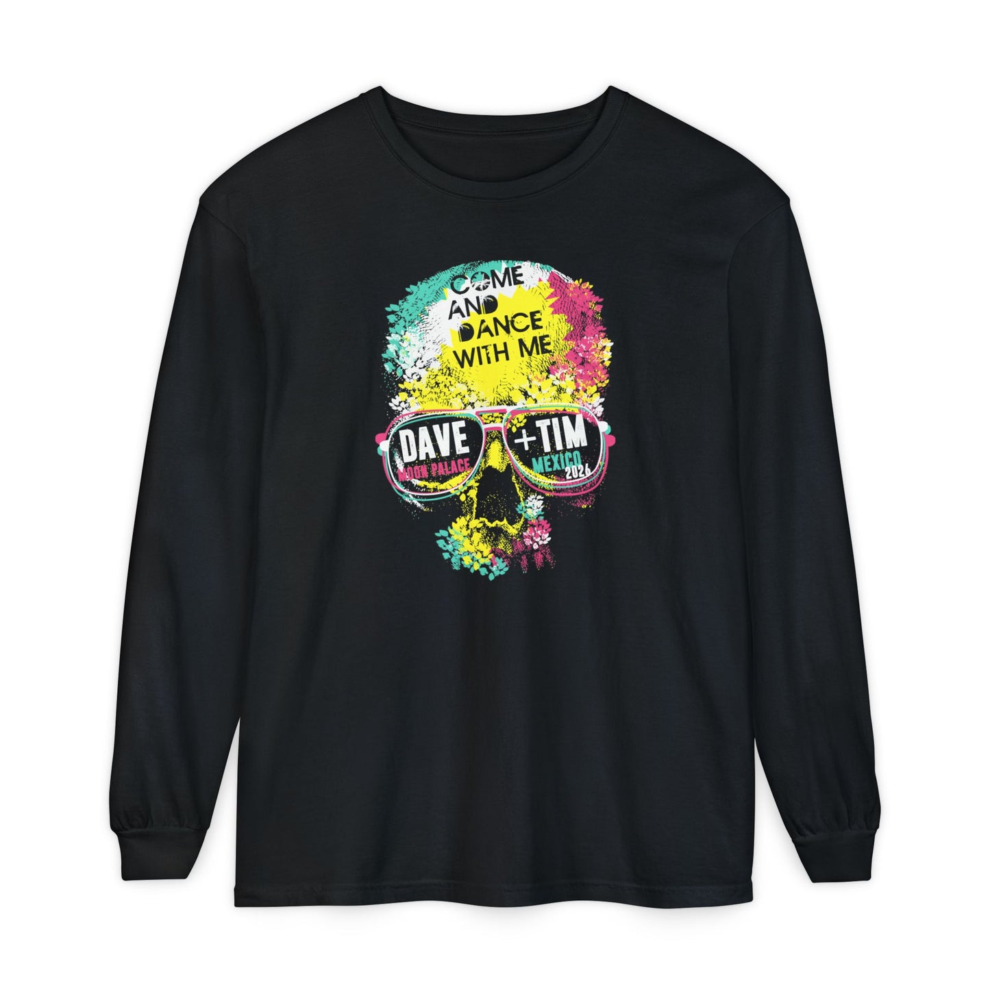 Floral Skull Mexico 2026 Long Sleeve Tee *With Set List