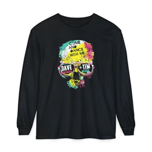 Floral Skull Mexico 2026 Long Sleeve Tee *With Set List