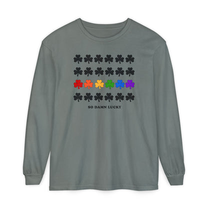 So Damn Lucky With Pride Long Sleeve Tee