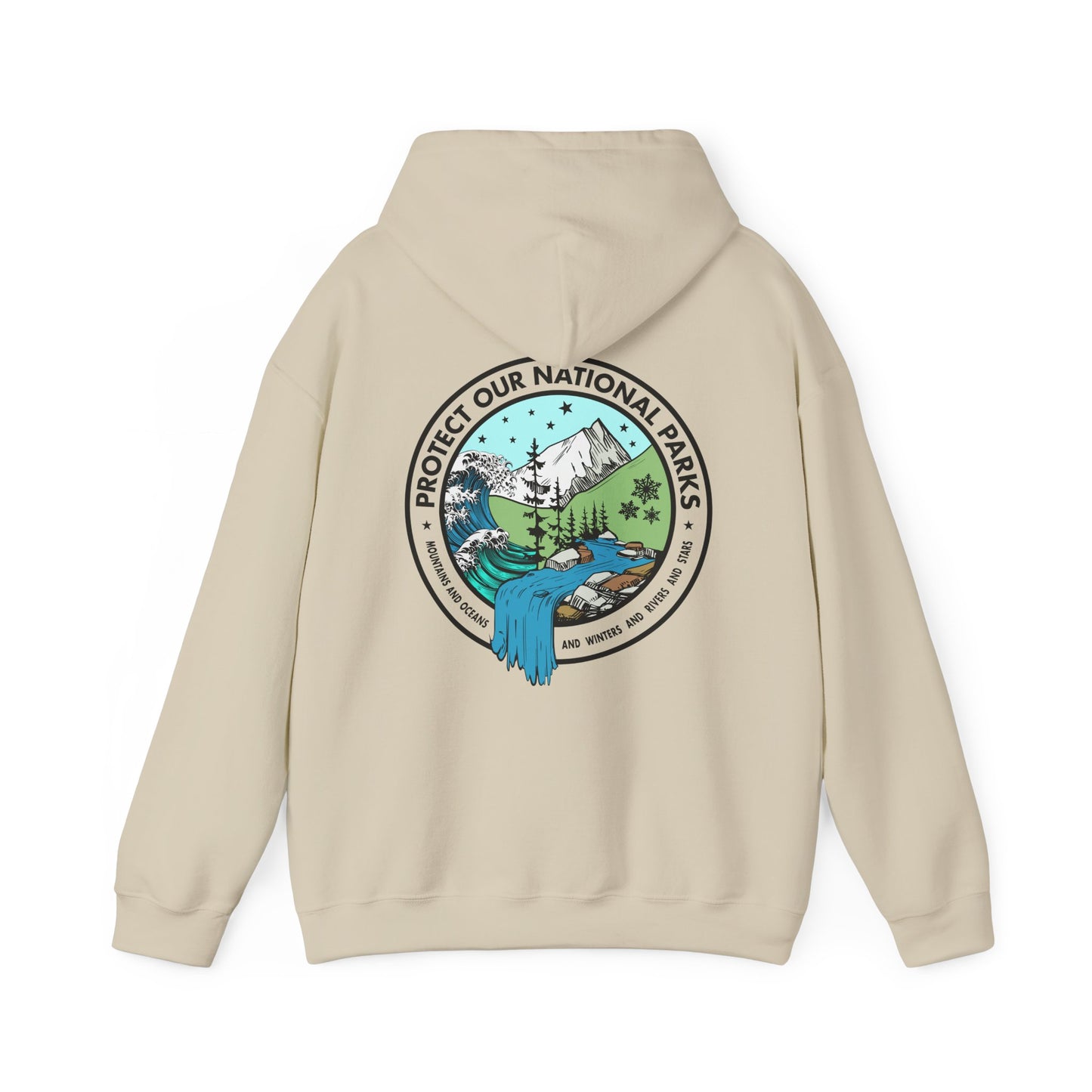 Protect Our National Parks - Funny *With Back Print Hoodie