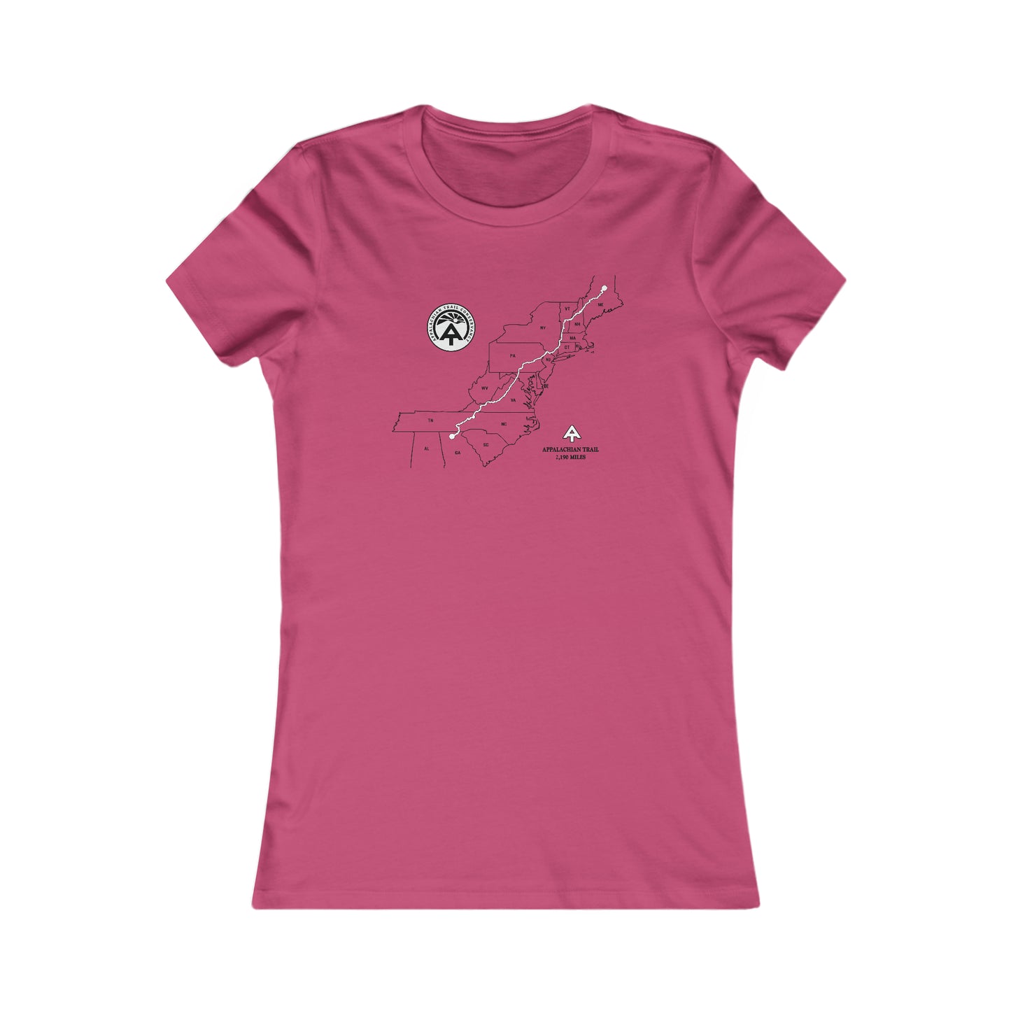 Appalachian Trail Map Women's Cut