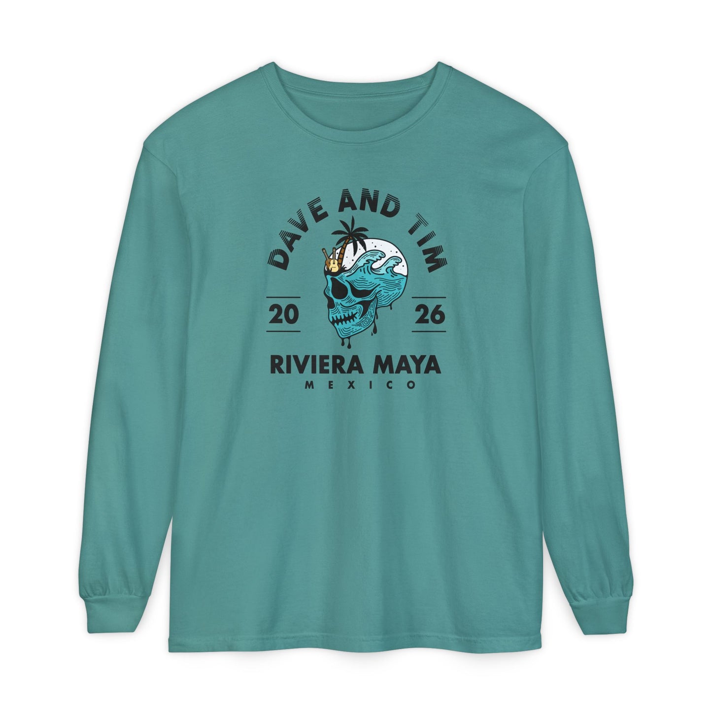 D&T Skull Palm Trees 2026 Long Sleeve Tee *With Set List