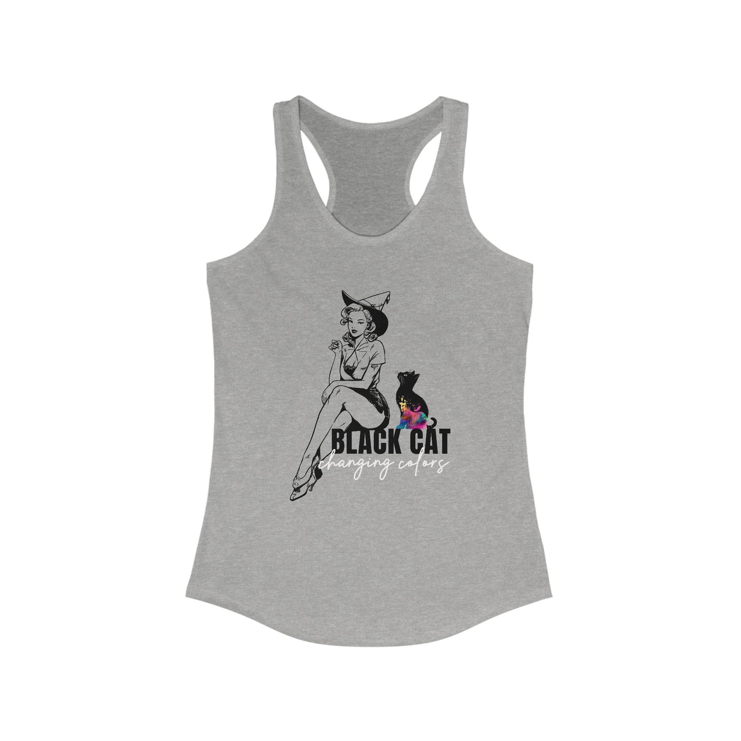 Black Cat Pin Up Woman's Tank