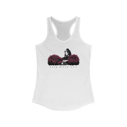 Long Black Veil Tank Top