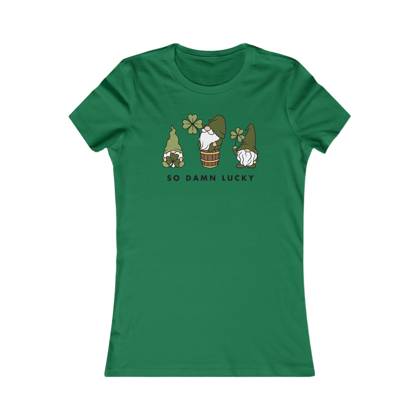 Gnomes So Damn Lucky Women's Cut