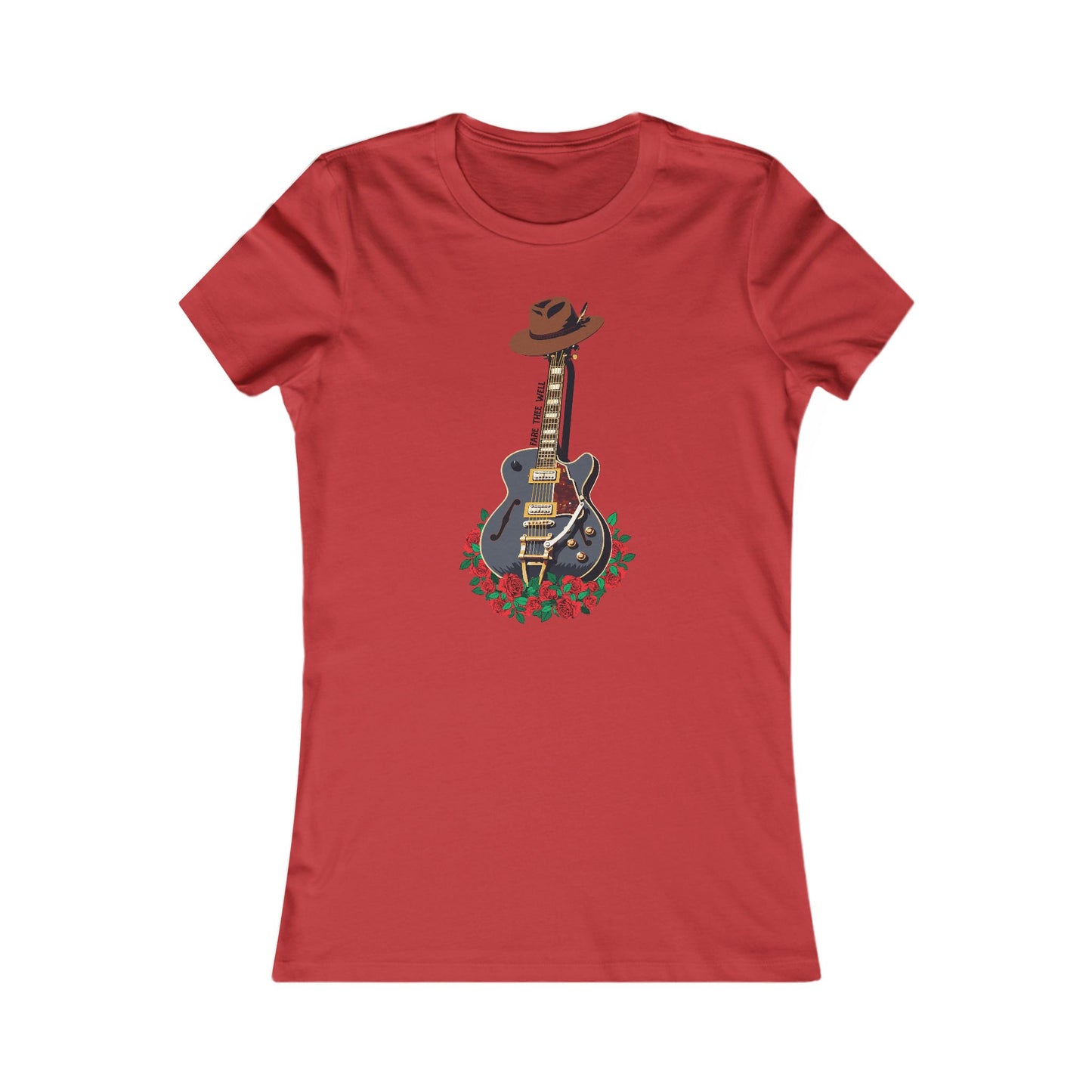 Bobby Guitar & Hat Tribute Woman's Cut Tee