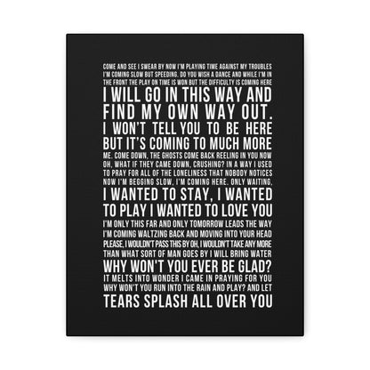 #41 Lyric Art Canvas Print