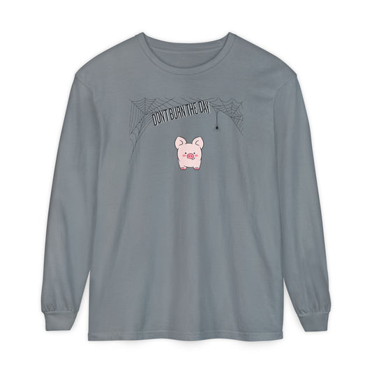 Dont Burn The Day Spider Web Long Sleeve Tee