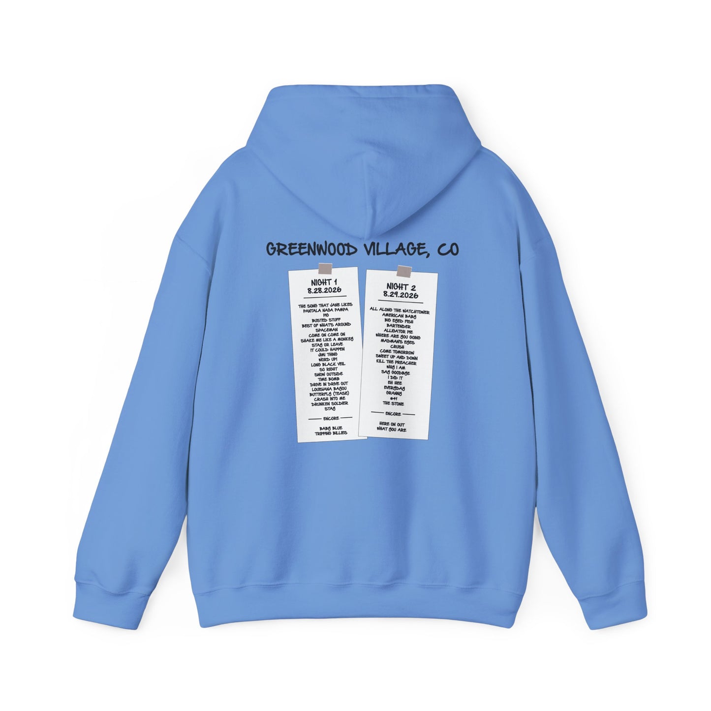 Greenwood Village 2026 Hoodies *With Set List