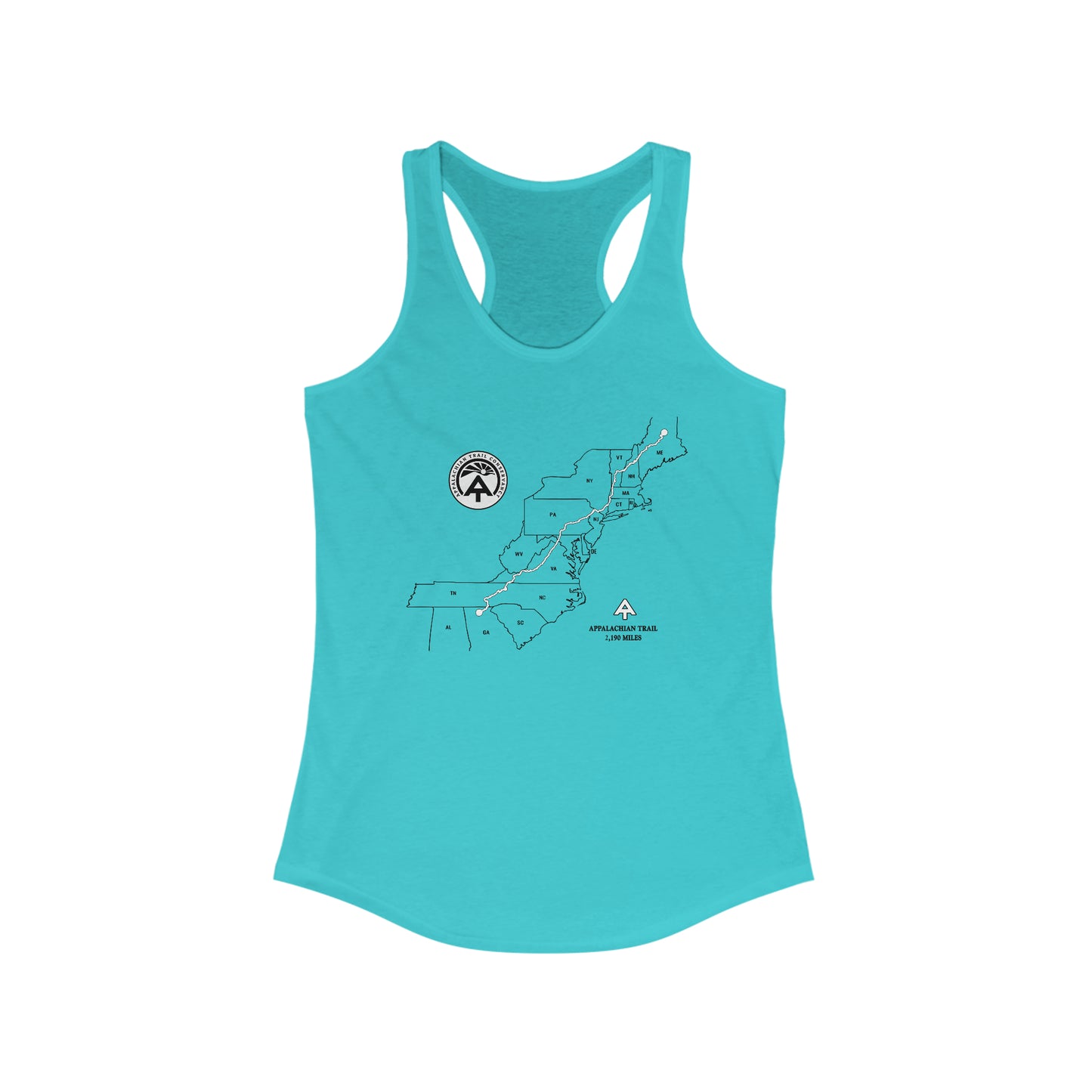 Appalachian Trail Map Tank Top