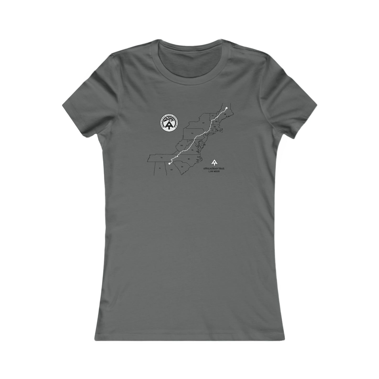 Appalachian Trail Map Women's Cut