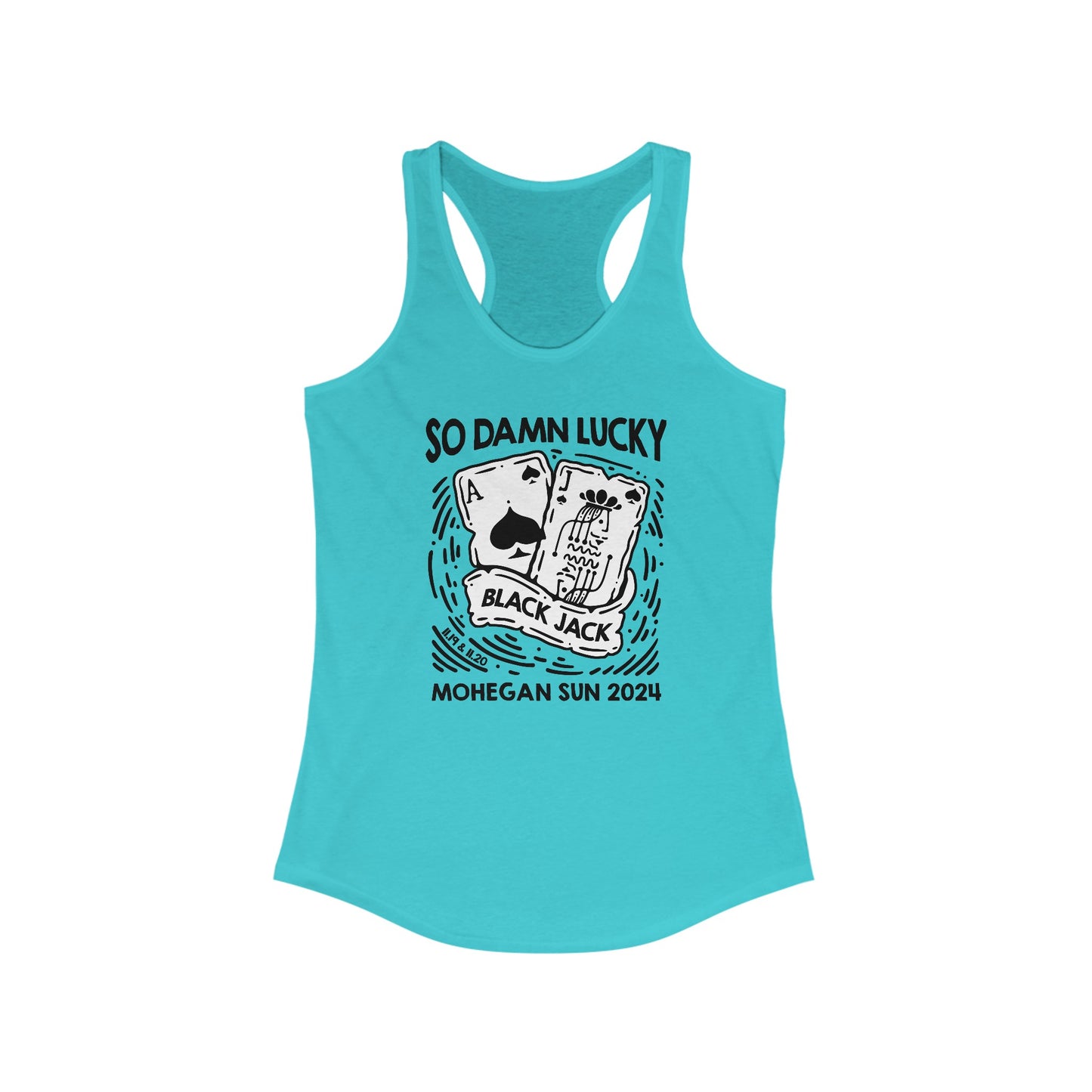 Mohegan Sun 2024 So Damn Lucky Tank Top *With Setlist