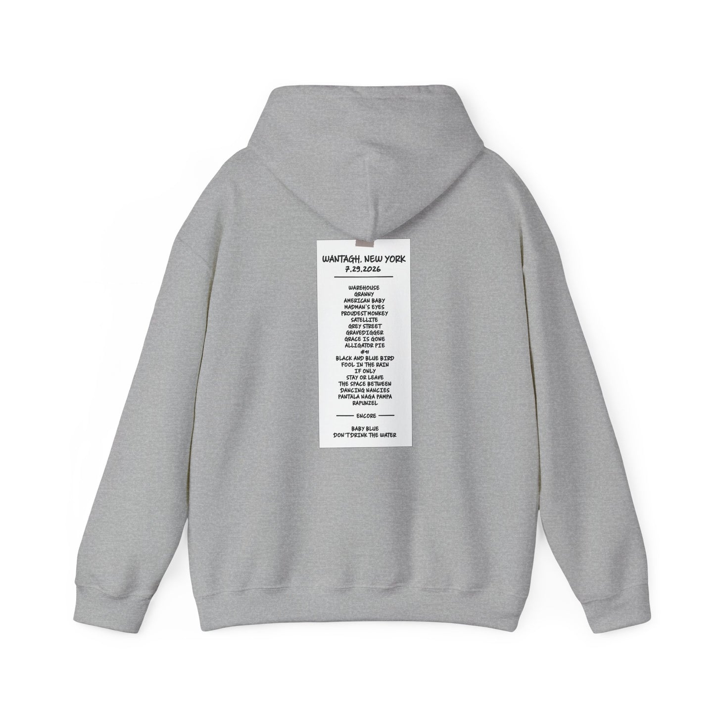 Jones Beach 2026 Hoodies RAIN DATE *With Setlist