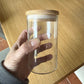 Stash Jar With Bamboo Engraved Lid
