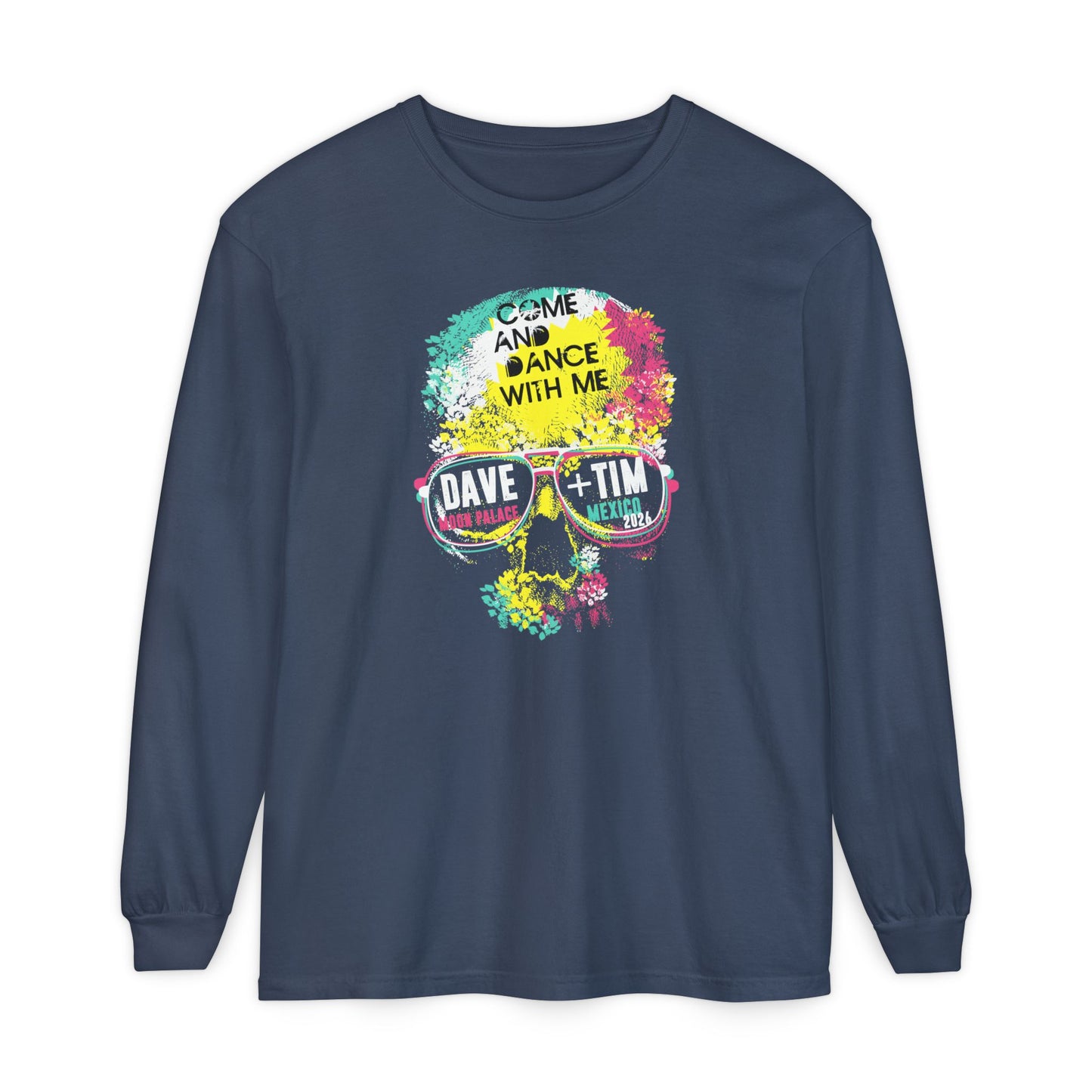 Floral Skull Mexico 2026 Long Sleeve Tee *With Set List