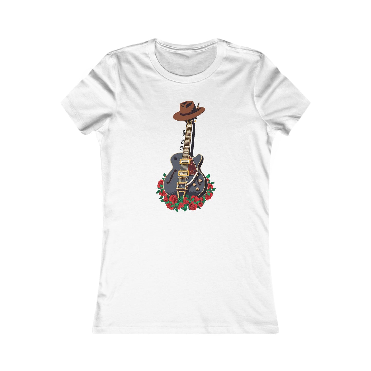 Bobby Guitar & Hat Tribute Woman's Cut Tee