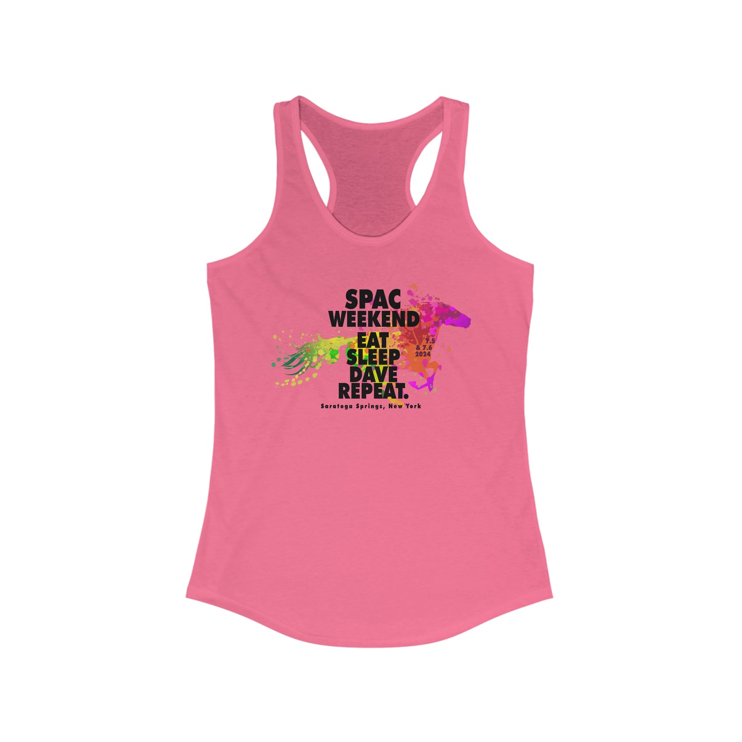 SPAC Eat Sleep Dave Repeat 2024 Tank Top *With Setlist