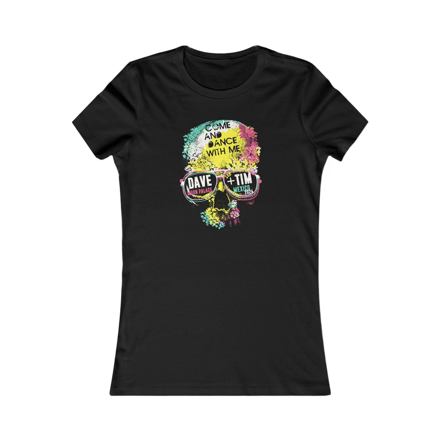 Floral Skull Mexico 2026 Woman's Cut Tee *With Set List