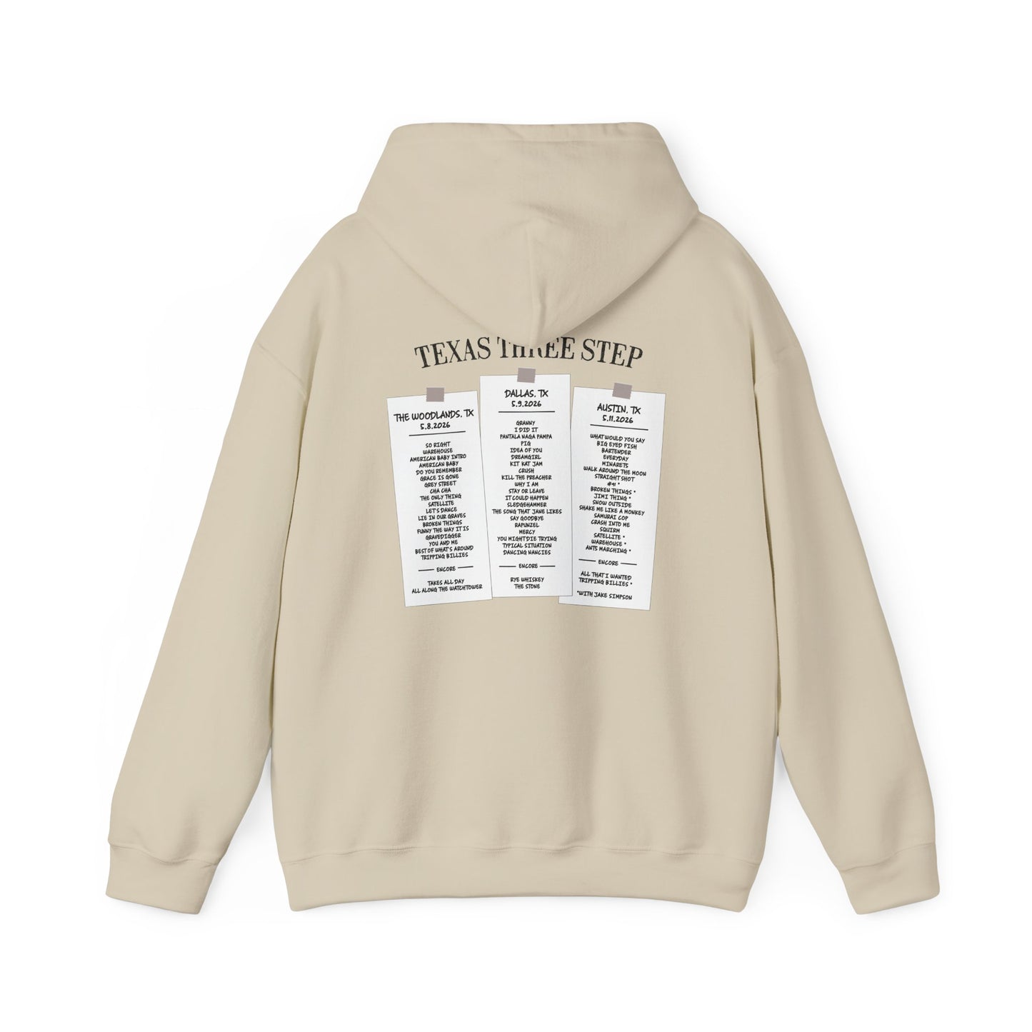 Texas Three Step 2026 Hoodies *With Set List