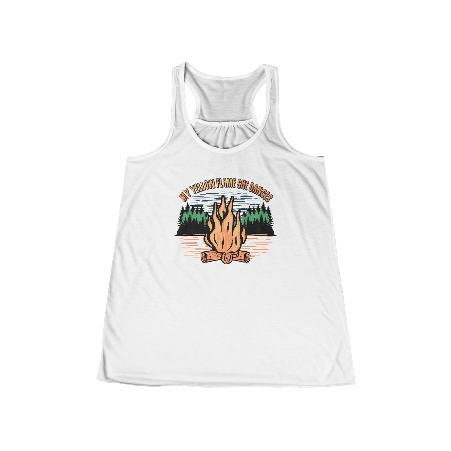 My Yellow Flame She Dances Flowy Tank