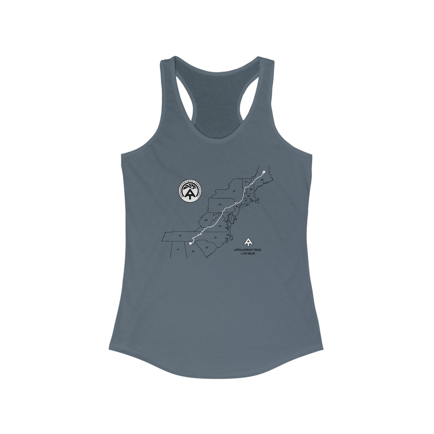 Appalachian Trail Map Tank Top