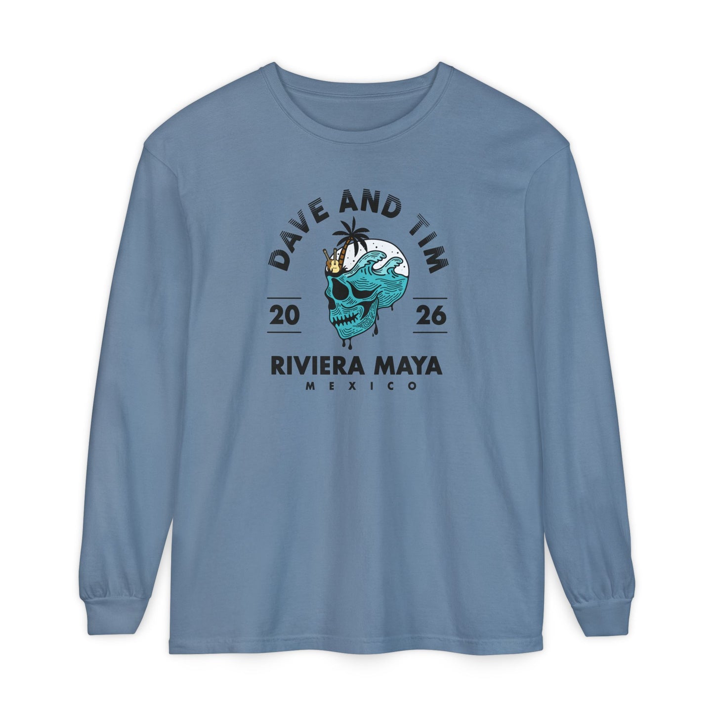 D&T Skull Palm Trees 2026 Long Sleeve Tee *With Set List