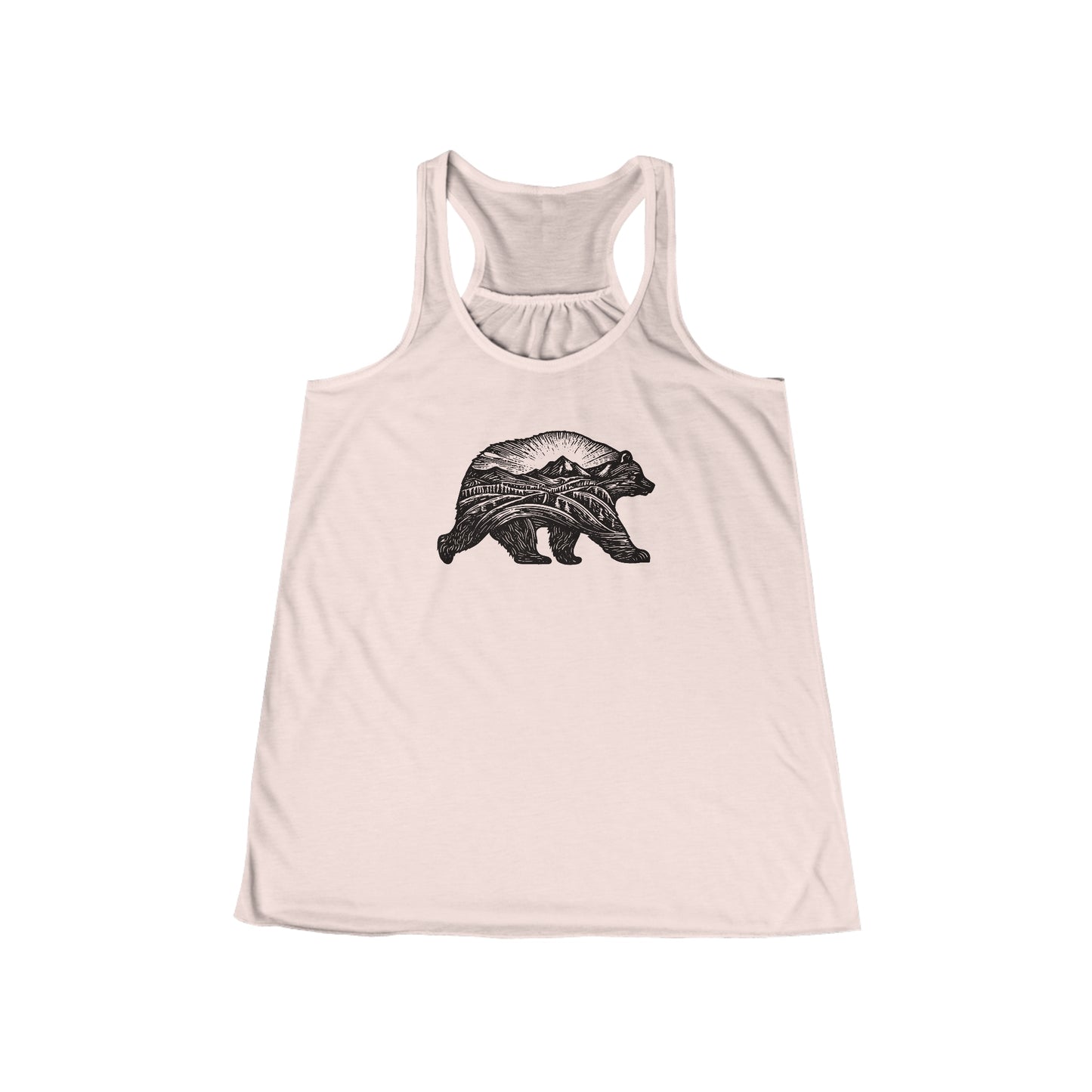 Black Bear Flowy Tank
