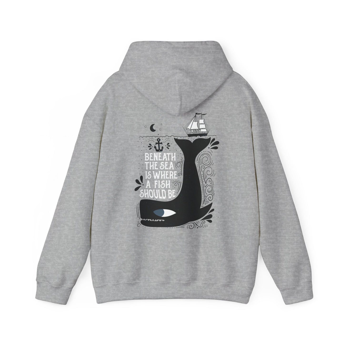 Beneath the Sea front & back Hoodie