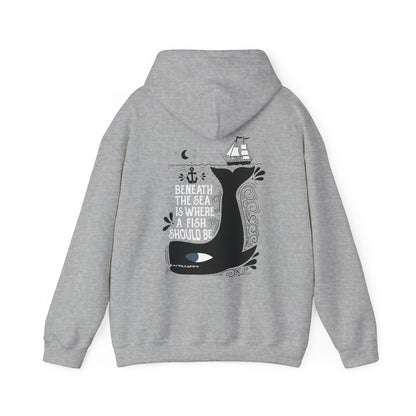 Beneath the Sea front & back Hoodie