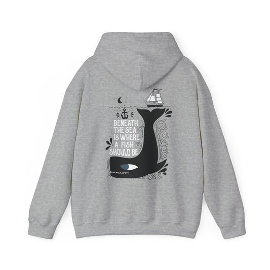 Beneath the Sea front & back Hoodie