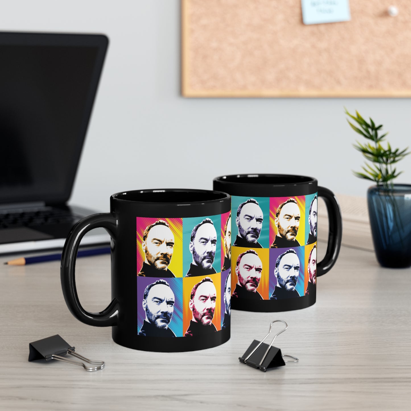 Dave Quad Color Warhol Inspired Coffee Mug