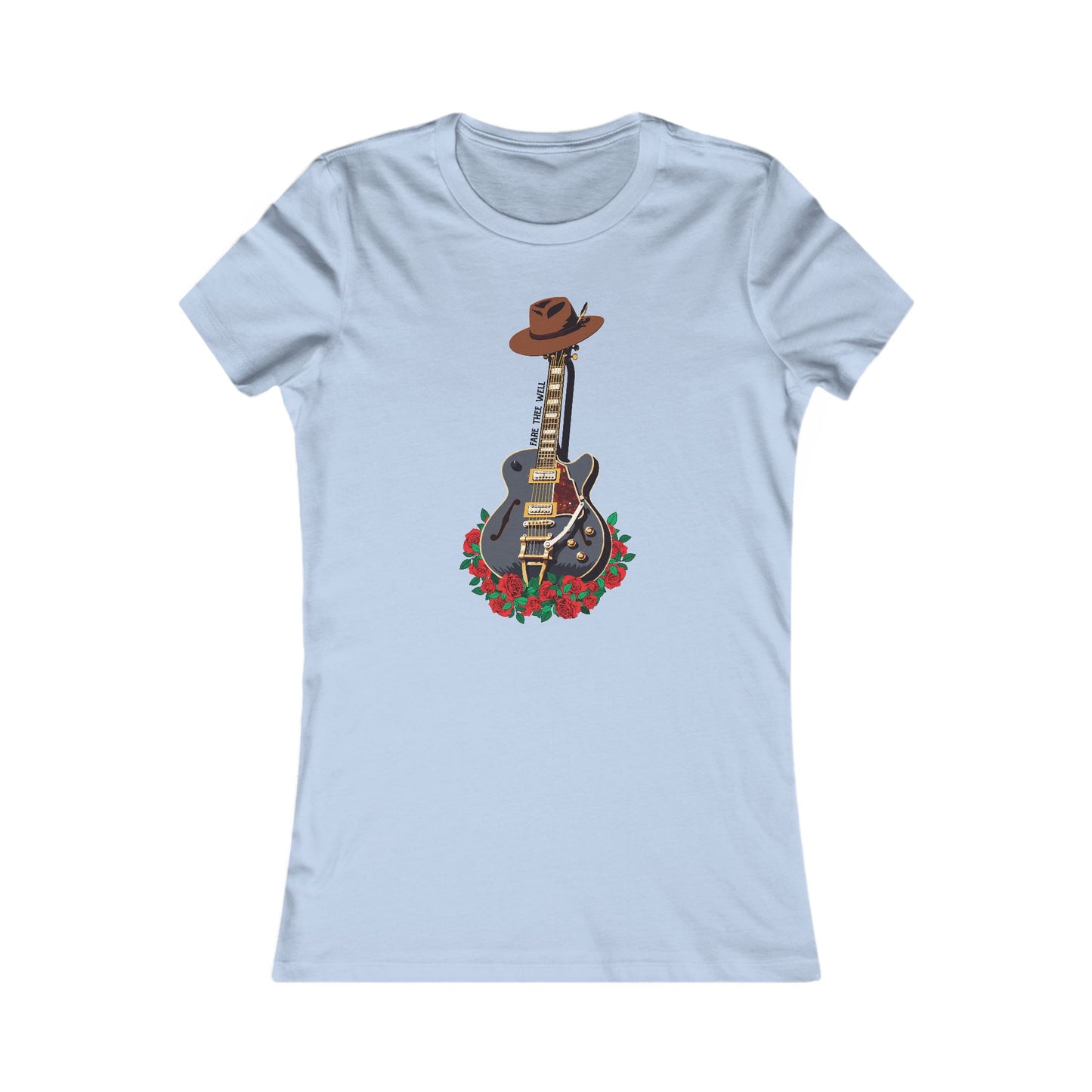 Bobby Guitar & Hat Tribute Woman's Cut Tee
