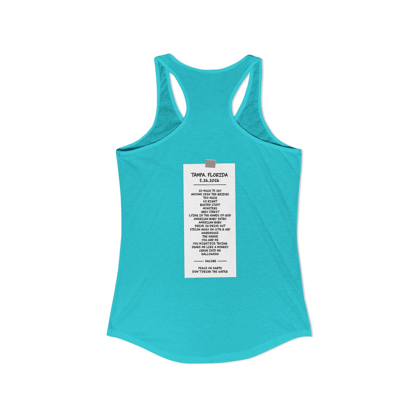 Tampa 2026 Woman's Tank *With Set List