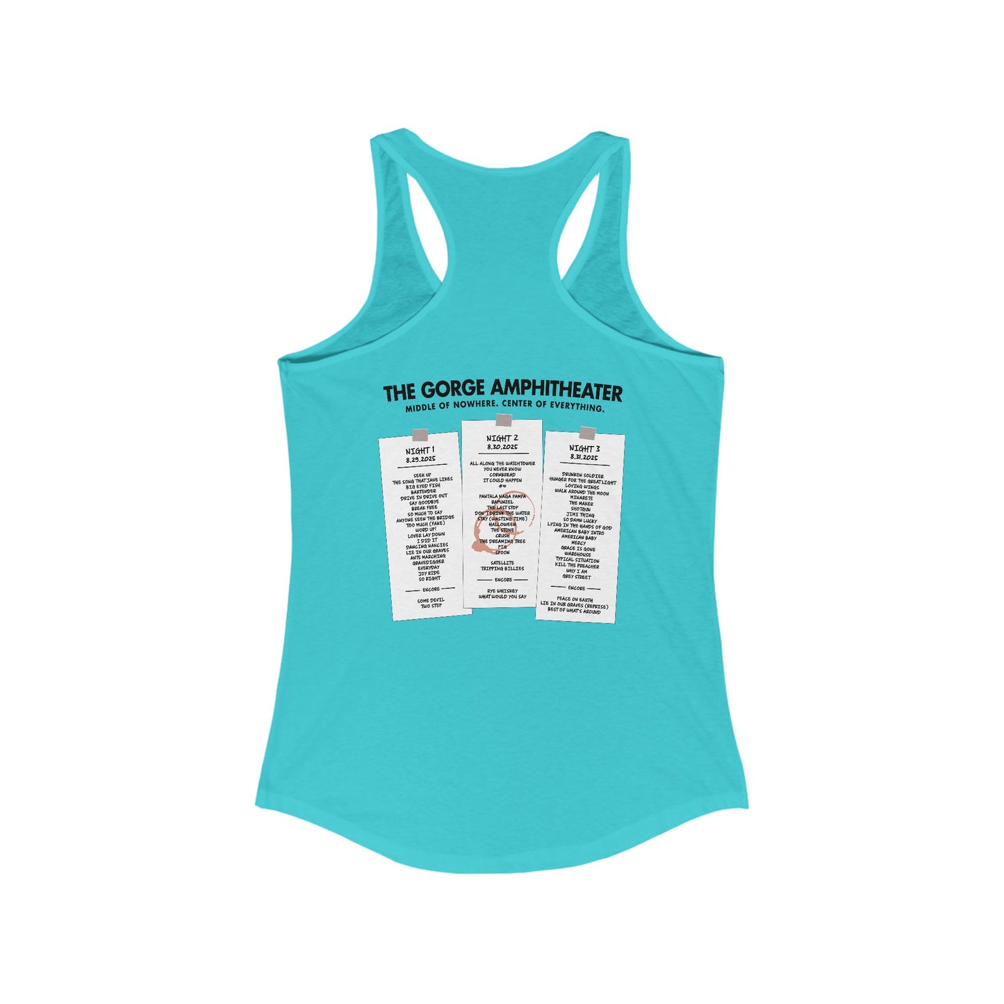Stay Up Gorge 2025 Woman's Tank *With Set List
