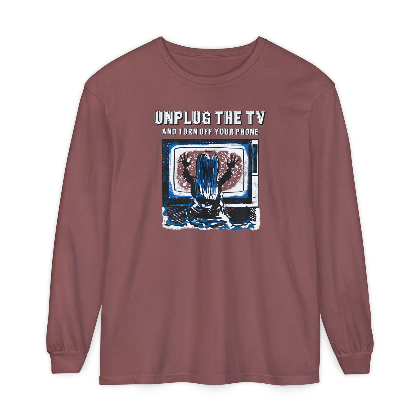 Unplug The TV Long Sleeve Tee