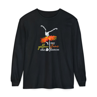 My Yellow Flame Halloween Dance Long Sleeve Tee
