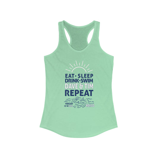 eat Sleep Mexico 2024 Woman's Tank Top *WITH SETLIST