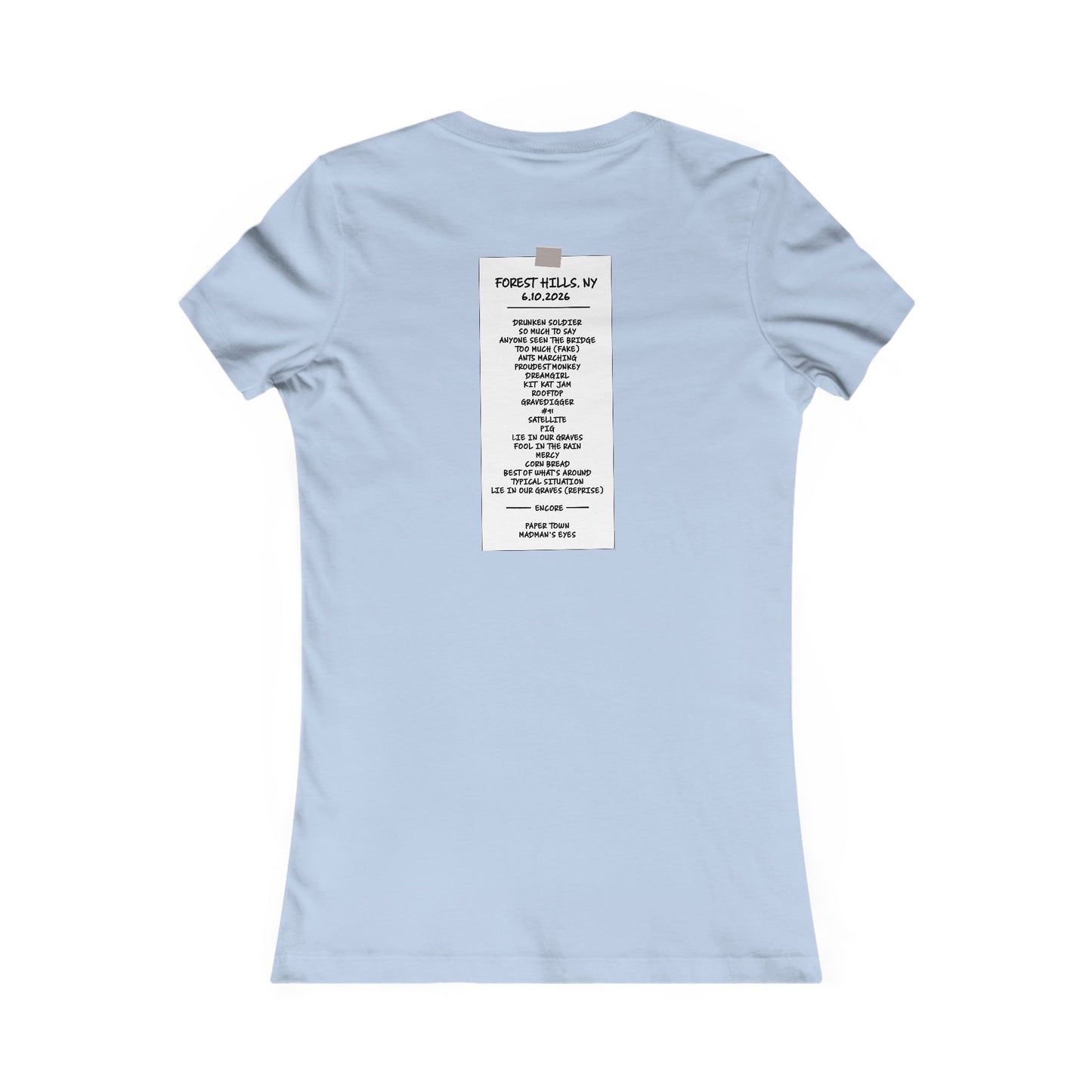 Forest Hills 2026 Woman's Cut Tee *With Set List