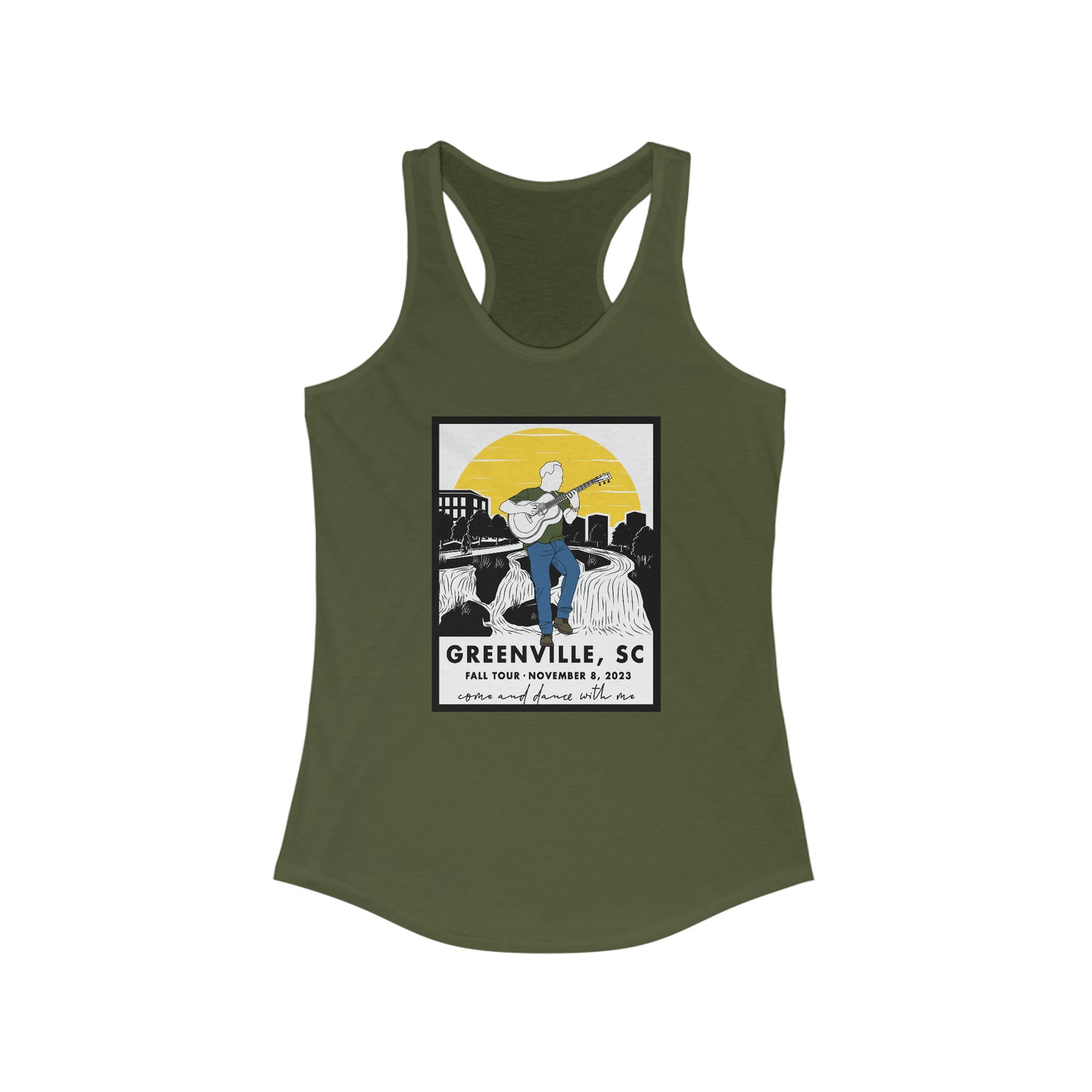 Greenville SC 2023 Tank Top w/set list